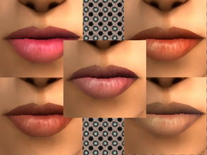 Sims 2 — Tinted Lip Balms 1.5 by zaligelover2 — Matching skin tones between Maxis lightest and second lightest.
