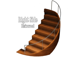Sims 3 — Right Side Diskowood by Kiolometro — Stairs and decor for her. Perfect for modern houses. Items easily combined