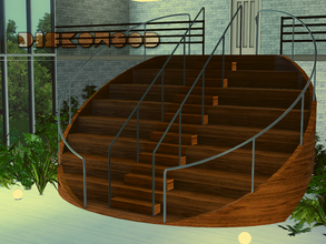 Sims 3 — Diskowood by Kiolometro — Stairs and decor for her. Perfect for modern houses. Items easily combined with each