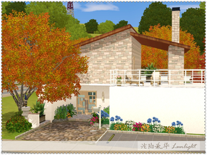 Sims 3 — Autumn's White Dews by Lunlight2 — Lovely contemporary home featuring two bedrooms, two bathrooms, a basement