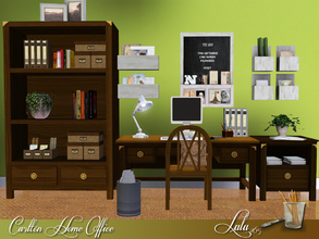 Sims 3 — Carlton Home Office by Lulu265 — A small home office for that bare corner of your room. Plenty of storage place