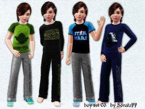 Sims 3 — Sonata77 boy set 03 by Sonata77 — New set for boys: t-sirt, t-shirt with long sleeves and long pants. Needs only