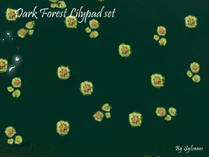 Sims 3 — Dark forest lilypads set_T.D. by Sylvanes2 — A small set of lily pads of my Dark forest project based on the