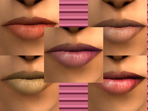 Sims 2 — Tinted Lip Balms 2.0 by zaligelover2 — Matching Maxis second lightest skin tone.