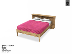Sims 3 — Zinc Bed by wondymoon — - Zinc Bedroom - Bed - Wondymoon@TSR - Jul'2014
