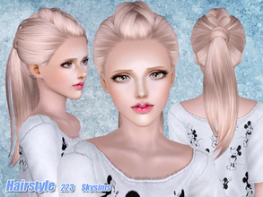 Sims 3 — Skysims-Hair-223 set by Skysims — Female hairstyle for toddlers, children, teen (young) adults and elders.