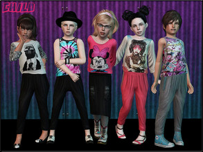 Sims 3 — ChildFashionSet2 by Shojoangel — Hi...fashionable and trendy set for your little kids...set included pants,