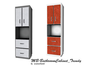 Sims 3 — MB-BathroomCabinet_Trendy by matomibotaki — MB-BathroomCabinet_Trendy, new hight bathroom cabinet mesh with one