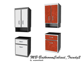 Sims 3 — MB-BathroomCabinet_Trendy2 by matomibotaki — MB-BathroomCabinet_Trendy2, new high bathroom cabinet mesh with