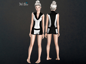 Sims 3 — Blue Summer Set by Ms_Blue — Blue Summer Set consist of a wetsuit and visor. A cute yet bold outfit for those