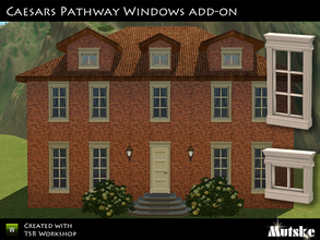 Sims 3 — Caesars Pathway Windows Add-on by Mutske — This set was a request I enjoyed to create. The windows match the