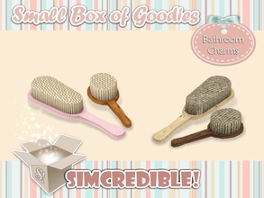 Sims 3 — Bathroom Charms - Hair brushes by SIMcredible! — It's SIMcredible! Small box of goodies #2 - Your lovely source