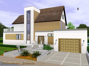 Sims 3 — Suburban_Estate by matomibotaki — Suburban_Estate combines classic - and modern elements to form a whole, with