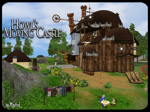 Sims 3 — The Moving Castle by murfeel — Powered by the mysterious celestial powers of a fire demon, this clanking castle