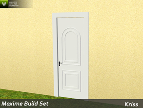 Sims 3 — Maxime Single Entrance Door 1-tile by Kriss — Rustic elegance whether it's the countryside in Provence or a