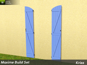 Sims 3 — Maxime Arched Full-Height Window Shutters by Kriss — The shutters are tailor-made for the windows in this set.