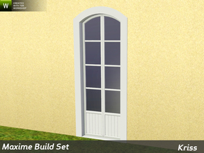 Sims 3 — Maxime Arched Full-Height Single Window 1-tile by Kriss — Rustic elegance whether it's the countryside in