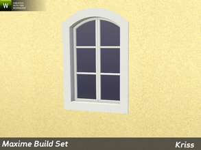 Sims 3 — Maxime Arched Counter-Height Single Window 1-tile by Kriss — Rustic elegance whether it's the countryside in