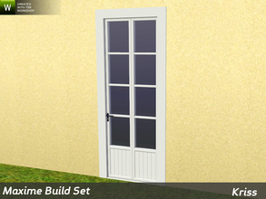Sims 3 — Maxime Single Patio Door 2-tile by Kriss — Rustic elegance whether it's the countryside in Provence or a rustic