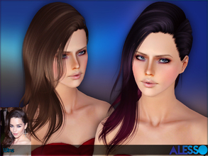 Sims 3 — Anto - Wine (Hair) by Anto — Side hair for females