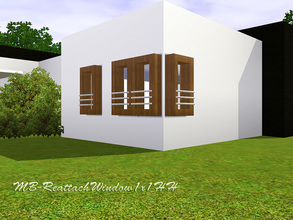 Sims 3 — MB-ReattachWindow1x1HH by matomibotaki — MB-ReattachWindow1x1HH, new half-high 1x1 window-mesh with fake metal