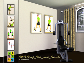 Sims 3 — MB-Keep_Up_with_Sports by matomibotaki — MB-Keep_Up_with_Sports, seven different sports-motives to decorate your