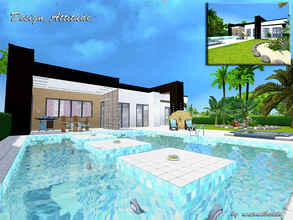 Sims 3 — Design_Attitude by matomibotaki — Bunglow-design home for a single sims or a couple. Modern and comfy, with a