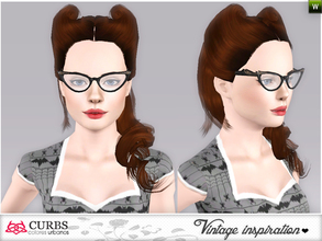 Sims 3 — curbs vintage hairstyles07 by Colores_Urbanos — retro inspiration. hairstyle for teens and young adults. From