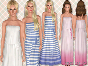 Sims 3 — 399 - Summer dress by sims2fanbg — .:399 - Summer dress:. Summer dress in 3 recolors,Custom