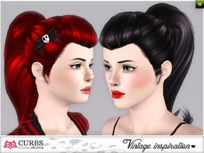 Sims 3 — set vintage hairstyles 2 by Colores_Urbanos — retro inspiration. hairstyle for teens and young adults. From