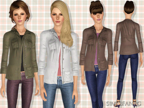 Sims 3 — 400 - Casual jacket with jeans by sims2fanbg — .:400 - Casual jacket with jeans:. Outfit in 3 recolors,Custom