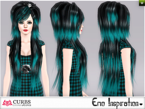 Sims 3 — curbs  hairstyles09v2 by Colores_Urbanos — long, long hair to mary! wish you like! I think this term my
