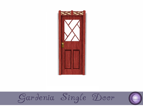 Sims 3 — Gardenia Single Door by D2Diamond — Single door to compliment the Gardenia Collection. Weater your coming or
