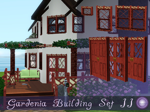 Sims 3 — Gardenia Building Set II by D2Diamond — Windows, doors and arches for the Gardenia Collection. The last addition