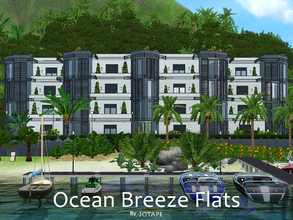 Sims 3 — Ocean Breeze Flats by -Jotape- — Ocean Breeze Flats features 8 modern and beach apartments T2 (7 are NPC),