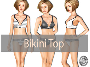 Sims 3 — Jeweled Bikini Top by pizazz — This bikini top is embellished with a jewel to add a bit of pizazz to your look.