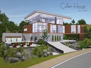Sims 3 — Cullen House by chemy — My interpretation of the Cullen House from the movie, Twilight, this modern home has 4