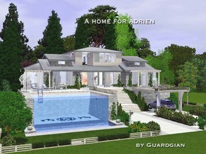 Sims 3 — A home for Adrien by Guardgian2 — I made this modern house for a friend to thank him for the great help he