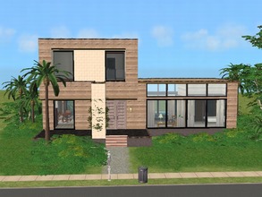 Sims 2 — Earthsong by millyana — Sim builders used the rest of a load of recycled wood for this ecofriendly house with 3