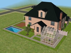 Sims 2 — Tradicional Family House by starbaby002 — I made this big house for my rich sims to live with kids, animals and