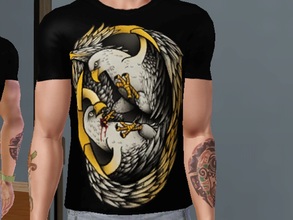 Sims 3 — Eagles T-Shirt by killervamp6632 — Eagles T-Shirt. Made for Young Adult Males, as Everyday wear.