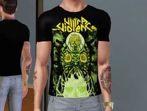 Sims 3 — Ultra Violence T-Shirt by killervamp6632 — Ultra Violence T-Shirt. Made for Young Adult Males, as Everyday wear.