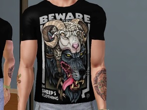 Sims 3 — Beware The Wolf by killervamp6632 — &amp;quot;Beware the wolf in sheeps clothing&amp;quot; T-Shirt. Made