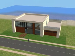 Sims 2 — Modern Beach House by starbaby002 — Contemporary-Modern design for a beach house (build on Twikkii Island).