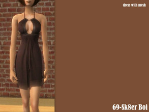 Sims 2 — Brown dress by Well_sims — Beautiful brown dress for your amazing sim.