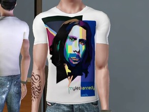 Sims 3 — Myles Kennedy T-Shirt by killervamp6632 — Myles Kennedy T-Shirt. Made for Young Adult Males, as Everyday wear.