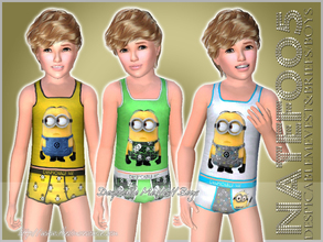 Sims 3 — Despicable Me Vest (Boys) by natef005 — Despicable Me Vest for boys. Category: Sleepwear Age: Child Fully