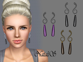 Sims 3 — NataliS Elegant Drop Earrings FA-FE by Natalis — Luxury and Elegant Drop Earrings. Shining crystals and polished