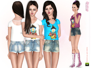 Sims 3 — Old School Endless Light [Outfit] by Simsimay — If It's not a beautiful day, make it beautiful! Nothing worth