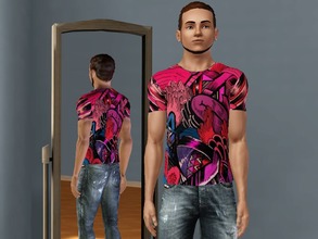 Sims 3 — Funky T-Shirt by killervamp6632 — Funky T-shirt For Young Male Adults.